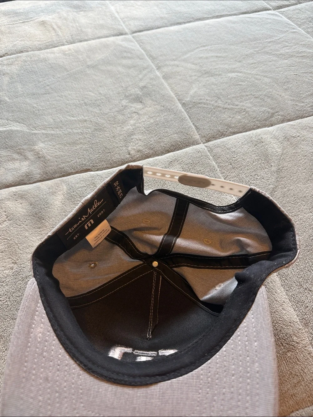 Men's Gray Embroidered Logo Baseball Cap